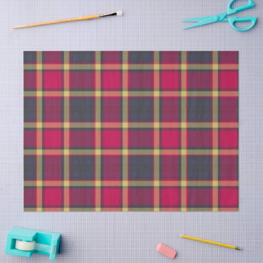 Gewebe oder Decoupage Paper - Schottischer Tartan Seidenpapier (Basteln)