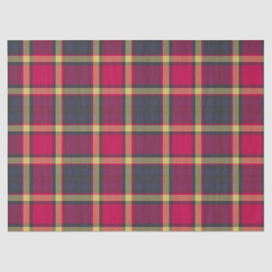 Gewebe oder Decoupage Paper - Schottischer Tartan Seidenpapier (Vorderseite)