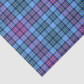 Gewebe oder Decoupage Paper Tartan Pink Lila Blue Seidenpapier (Detail)