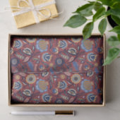 Gewebe oder Dekoupage Paper - Boho Bold Floral Red Seidenpapier (Geschenk)