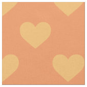 Gewebe: Orange Herzen Stoff (Nahaufnahme)