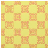 Gewebe - Orangefarbene Tile Stoff (Muster)