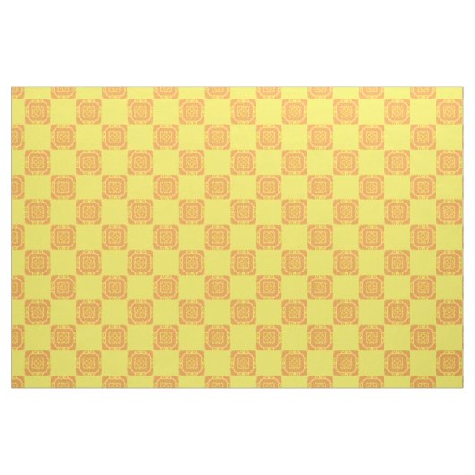 Gewebe - Orangefarbene Tile Stoff (Fat Quarter (45,7 x 55,9 cm))