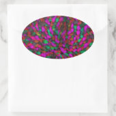 Gewebe Ovaler Aufkleber (Tasche)