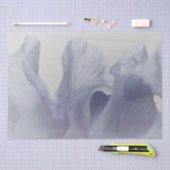 Gewebe. Papier (2) Set Soft Iris Petals in Lila (Handwerk)