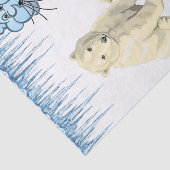 Gewebe Papier Eisbärenwolken Eis (Ausschnitt)