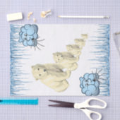 Gewebe Papier Eisbärenwolken Eis (Handwerk)