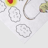 Gewebe Papier Fischer Fische Sonnenwolken Fischen  (Ausschnitt)