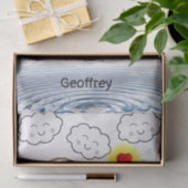 Gewebe Papier Fischer Fische Sonnenwolken Fischen  (Geschenk)