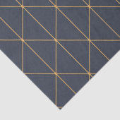 Gewebe Papier - Geometrisches Gold- und Lilac-Must (Detail)