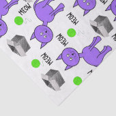 Gewebe Papier Lila Katzen (Ausschnitt)