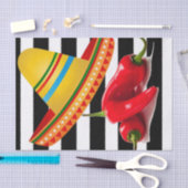 Gewebe Papier Mexikanische Hot-Paprikaschoten Schw (Handwerk)