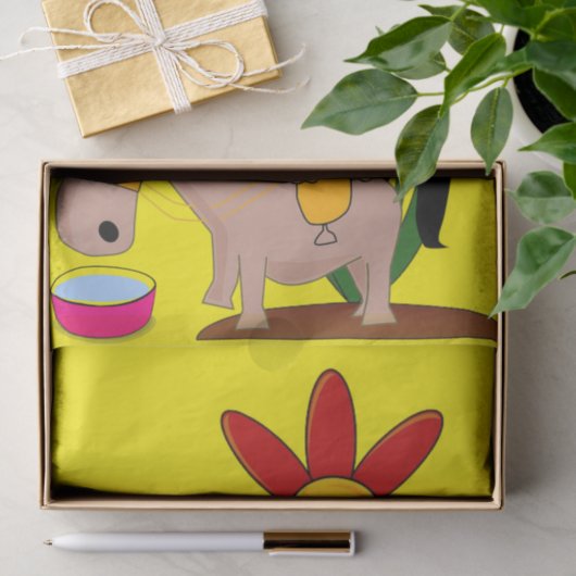 Gewebe Papier mexikanischer Donkey Dog Sombrero Ge (Geschenk)