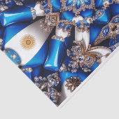 Gewebe-Papier mit argentinischer Farbgestaltung Seidenpapier (Ausschnitt)