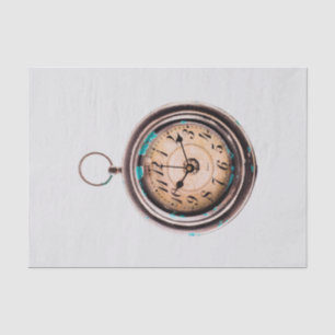 Gewebe-Papier mit Bild der alten Pocket-Uhr Seidenpapier