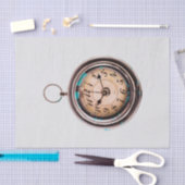 Gewebe-Papier mit Bild der alten Pocket-Uhr Seidenpapier (Handwerk)