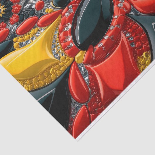 Gewebe-Papier mit deutscher Farbgestaltung Seidenpapier (Ausschnitt)