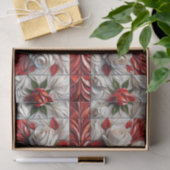 Gewebe-Papier mit englischer Rose Seidenpapier (Geschenk)