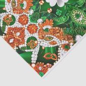 Gewebe-Papier mit irischer Farbgestaltung Seidenpapier (Ausschnitt)