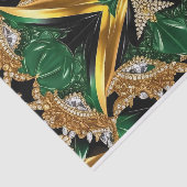 Gewebe-Papier mit jamaikanischer Farbgestaltung Seidenpapier (Ausschnitt)