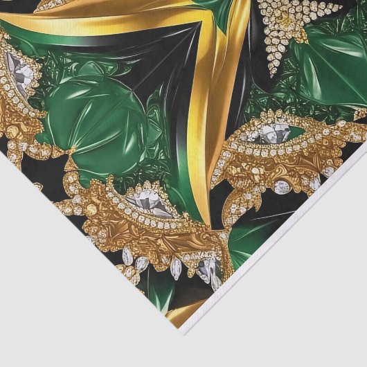 Gewebe-Papier mit jamaikanischer Farbgestaltung Seidenpapier (Ausschnitt)