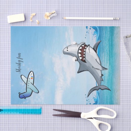 Gewebe Papier Ozeanhaie Flugzeug (Handwerk)