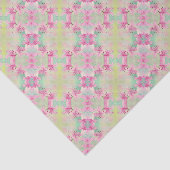 Gewebe Papier Pink Aquarellfarben Lilien (Ausschnitt)