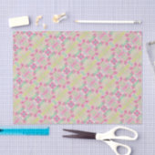 Gewebe Papier Pink Aquarellfarben Lilien (Handwerk)