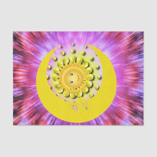 Gewebe Papier Sun Moon (Vorderseite)