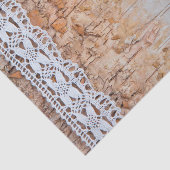 Gewebe Papier Wrapping Land Stall Holz Spitze Trim (Ausschnitt)