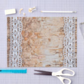 Gewebe Papier Wrapping Land Stall Holz Spitze Trim (Handwerk)