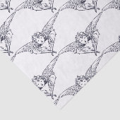 Gewebe-PapierANGELN IN BLAU UND WEISS Seidenpapier (Ausschnitt)