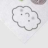 Gewebe Papierschaf Palm Tree Cloud Seidenpapier (Ausschnitt)