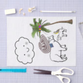 Gewebe Papierschaf Palm Tree Cloud Seidenpapier (Handwerk)