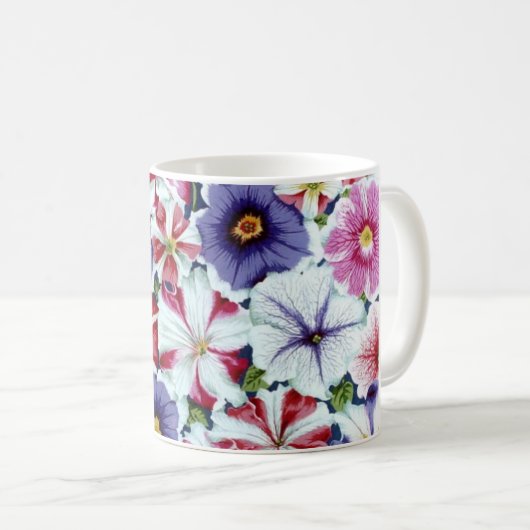 Gewebe-Petunie-Tasse Philip Jacobs Kaffeetasse (VorderseiteRechts)