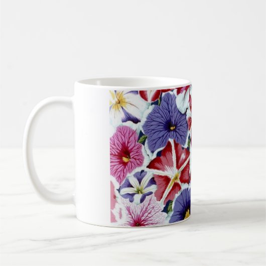 Gewebe-Petunie-Tasse Philip Jacobs Kaffeetasse (Links)