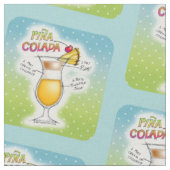 GEWEBE - PINA COLADA REZEPT-COCKTAIL-KUNST STOFF (Nahaufnahme)