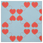 Gewebe - Reflektierte Herzen Stoff (Muster)