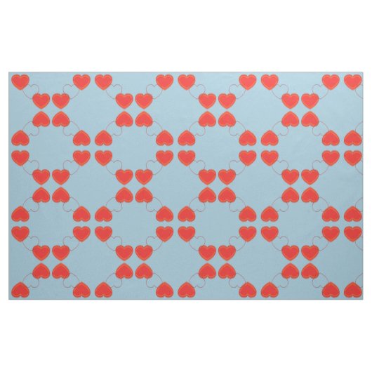 Gewebe - Reflektierte Herzen Stoff (Fat Quarter (45,7 x 55,9 cm))