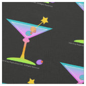 GEWEBE - REGENBOGEN-MARTINI-COCKTAIL STOFF (Nahaufnahme)