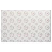 Gewebe: Rosa u. graue Gänseblümchen Stoff (Fat Quarter (45,7 x 55,9 cm))