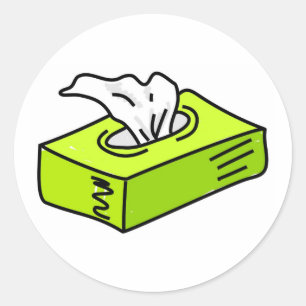 Gewebe Runder Aufkleber