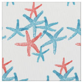 Gewebe Seestarfish-Schneeflocke Weihnachten Stoff (Nahaufnahme)