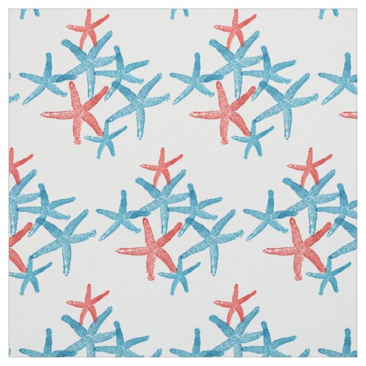 Gewebe Seestarfish-Schneeflocke Weihnachten Stoff (Muster)
