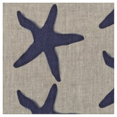 Gewebe Seestarfish-Strandblau Stoff (Nahaufnahme)