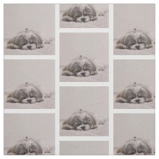 Gewebe Shih Tzu für Hundeliebhaber Stoff