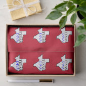 Gewebe "Texas Diva" Seidenpapier (Geschenk)