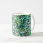 Gewebe Textur Grüne Pelze Design-68745 Kaffeetasse (VorderseiteRechts)