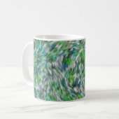 Gewebe Textur Grüne Pelze Design-68745 Kaffeetasse (Vorderseite Links)
