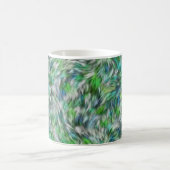 Gewebe Textur Grüne Pelze Design-68745 Kaffeetasse (Mittel)